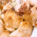 クックBP96DP☆'s cooksnap of when they made 鶏むね肉の梅ポン酢炒め.
