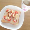 ﾋﾟﾛﾐ♡'s cooksnap of when they made お義母さんのシンプルトースト☆トマト☆.