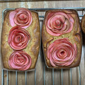 ♡誇花♡'s cooksnap of when they made 簡単HM記念日や母の日♡林檎の薔薇ケーキ.