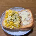 クックchitann's cooksnap of when they made 朝食＆ランチに♪コーンマヨピザトースト.