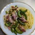 ｋａｍｉｙａｍａ's cooksnap of when they made 夏はコレ！　ゴーヤパスタ.