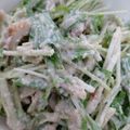 ＊＊k＊＊'s cooksnap of when they made お豆腐で水菜が美味しいサラダ.