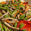 ame-ikuru's cooksnap of when they made ピリ辛！牛肉野菜ラー油炒め.