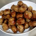 くまʕ・ﻌ・ʔ's cooksnap of when they made 業務スーパーの肉だんごでやきとり風つくね.