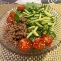 まこキティ's cooksnap of when they made 夏野菜と肉みその冷やしうどん.