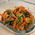 a2019's cooksnap of when they made 10分♪小松菜とにんじんのごま味噌炒め.