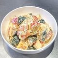 クックUR9L2V☆'s cooksnap of when they made ＊かぼちゃとりんごのサラダ＊.