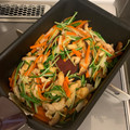 haru's cooksnap of when they made お弁当に！小松菜と油揚げと人参の炒め物.