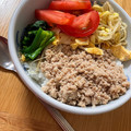 mantacarp's cooksnap of when they made ふんわり鶏そぼろの三色丼.