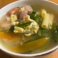 まねけんだ's cooksnap of when they made 5分でできるウインナーほうれん草のスープ.