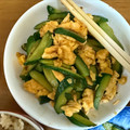 jj0819's cooksnap of when they made 意外に合う！きゅうりとたまごの炒め物.