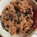 クックOBSDVC☆'s cooksnap of when they made 炊飯器で簡単お赤飯　お祝いに♪６合３合.