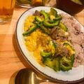 きなこ＊。's cooksnap of when they made 【楽めし】ふわたま豚ゴーヤライス.
