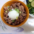ぷっくりさん。's cooksnap of when they made ☆黄金の豚丼☆.