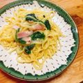 海理ママ's cooksnap of when they made 簡単！レトルトカルボナーラをアレンジ.
