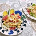 サンディサンディ's cooksnap of when they made キャベツ＆トマト＆卵の彩りサラダ.