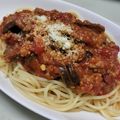 やまじちなゆ's cooksnap of when they made 簡単！トマト缶とナスとひき肉ボロネーゼ★.
