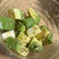 かおk★'s cooksnap of when they made アボカドとクリームチーズのわさび醤油和え.