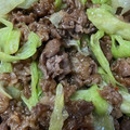 cocozoe's cooksnap of when they made 牛肉とレタスの炒め・中華風に♪.