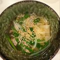 ma616y's cooksnap of when they made 餃子皮で簡単★激うまワンタンスープ.