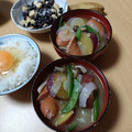 よちりん's cooksnap of when they made 簡単♡さつまいもとウインナーの味噌汁♡.