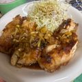 こきんちゃん✋'s cooksnap of when they made 鶏胸肉の揚げ焼き油淋鶏.