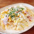 あっちゃんキッチン♪'s cooksnap of when they made 簡単キャベツとベーコンのクリームパスタ♡.