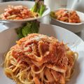 シチューだいすき's cooksnap of when they made ☆ツナとベーコンのトマトクリームパスタ☆.