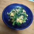 ユキエ１８号's cooksnap of when they made タアサイとふんわり卵のごま炒め.