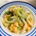 azbjbn's cooksnap of when they made セロリと卵炒め中華風＊.