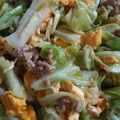 tmm☆1212's cooksnap of when they made キャベツと豚ひき肉の卵炒め.