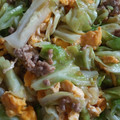 tmm☆1212's cooksnap of when they made キャベツと豚ひき肉の卵炒め.