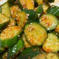 lala5's cooksnap of when they made 胡瓜大量消費★おつまみに★胡瓜豆板醤あえ.