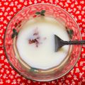 チェックのミニくま's cooksnap of when they made いちご果肉牛乳.