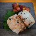 ｅｋ４'s cooksnap of when they made あかり&マヨ☆天かす入りサクサクおにぎり.