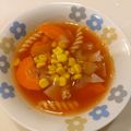さおりらっくま's cooksnap of when they made 簡単　ミネストローネ風トマトスープ.