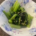 run※'s cooksnap of when they made 簡単！焼き海苔が決め手✨小松菜のナムル風.