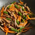 ame-ikuru's cooksnap of when they made ~いんげん人参牛肉の甘辛炒め~.