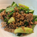 FFranco's cooksnap of when they made 青梗菜とひき肉のガーリックオイスター炒め.