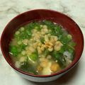 クックWZ3WQY☆'s cooksnap of when they made お味噌汁に・・・☆天かす入れて☆.