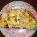 inLondon's cooksnap of when they made ハニー♡チーズトースト（ハム&キャベツ）.