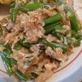 クックBQIYPU☆'s cooksnap of when they made インゲンとサバ味噌煮缶の炒め物.