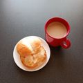 WOODs´'s cooksnap of when they made ポテトチップス使用❝ろくちゃんトースト❞.
