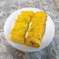 みぽぽ37's cooksnap of when they made ねぎ入り玉子焼き.