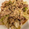 クックLZ7E8G☆'s cooksnap of when they made キャベツと豚バラのダシ炒め.