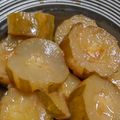 たかたかきよきよ(たかきよ)'s cooksnap of when they made お化けきゅうりの煮物～主人大好物♡.