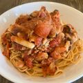 クックNIWDO4☆'s cooksnap of when they made 濃厚〜☆シーフードトマトパスタ.