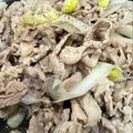 なーなちゃん's cooksnap of when they made 豚こまと長ねぎの白だし炒め＠容易く一品.