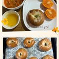 ☆あさ's cooksnap of when they made 市販ベーグルでボルケーノ風.
