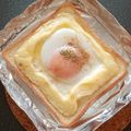 WOODs´'s cooksnap of when they made 絶品♡洗い物なし目玉焼きマヨトースト.